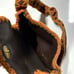 1970s vintage brown suede bag embellished embroidered mini purse