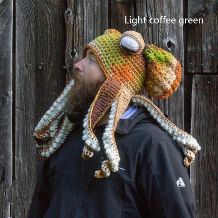 Octopus Hat Autumn Winter Creative Hip Hop Funny Hat Best Gift For Christmas