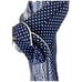 1950s JJ's Dress Co Navy Polka Dot Button-Front Day Dress - Med/Large