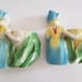 Vintage Ceramic Dutch Girl Tulip planters