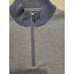 Vineyard Vines Men XL Boathouse Tipping 1/4 Zip Merino Wool Striped Blue Sweater