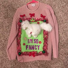 I'm so fancy ugly sweater