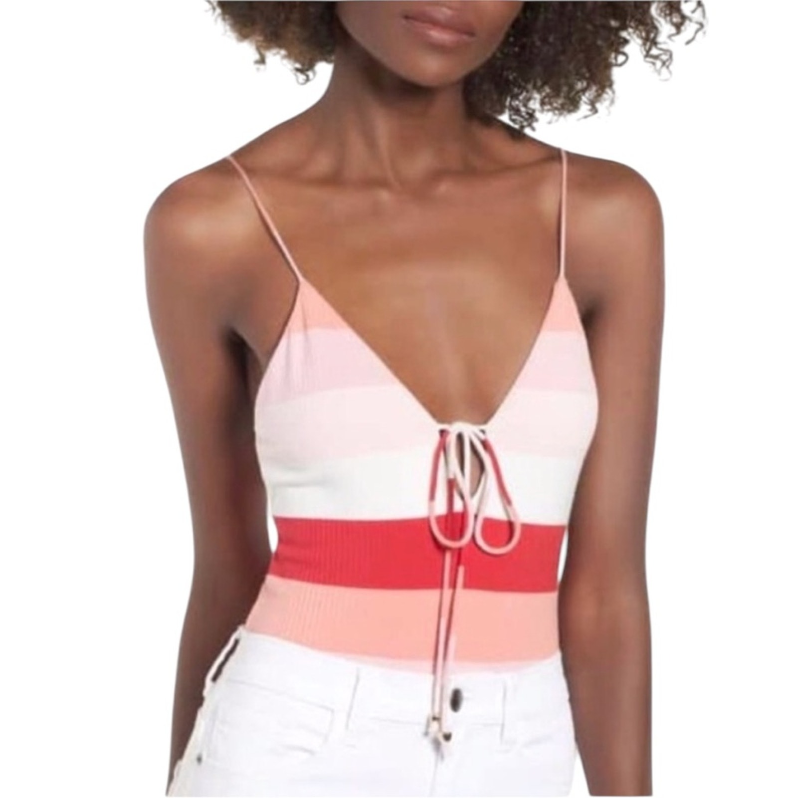 NWOT AFRM Phoebe Ombre Stripe Bodysuit – Sz XL