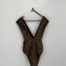Ramy Brook Sparkle Viona Belted Metallic Gold One Piece Swimsuit In Sun Sparkle