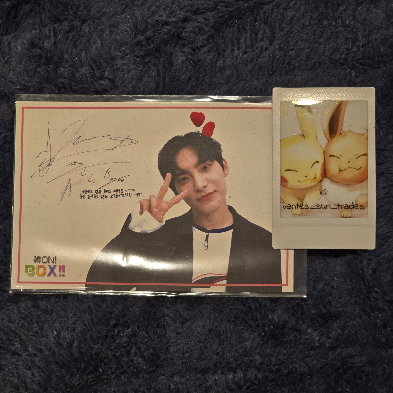 Junhee Kang On Box printed signature postcard [RARE]
