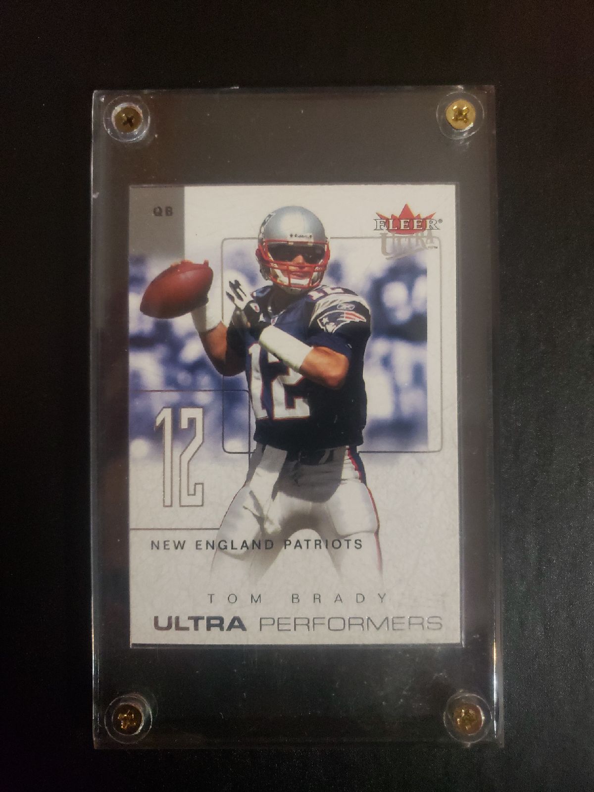 TOM BRADY 2004 FLEER ULTRA ULTRA PERFORMERS INSERT