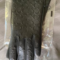 Coach leather gloves for women 6.5