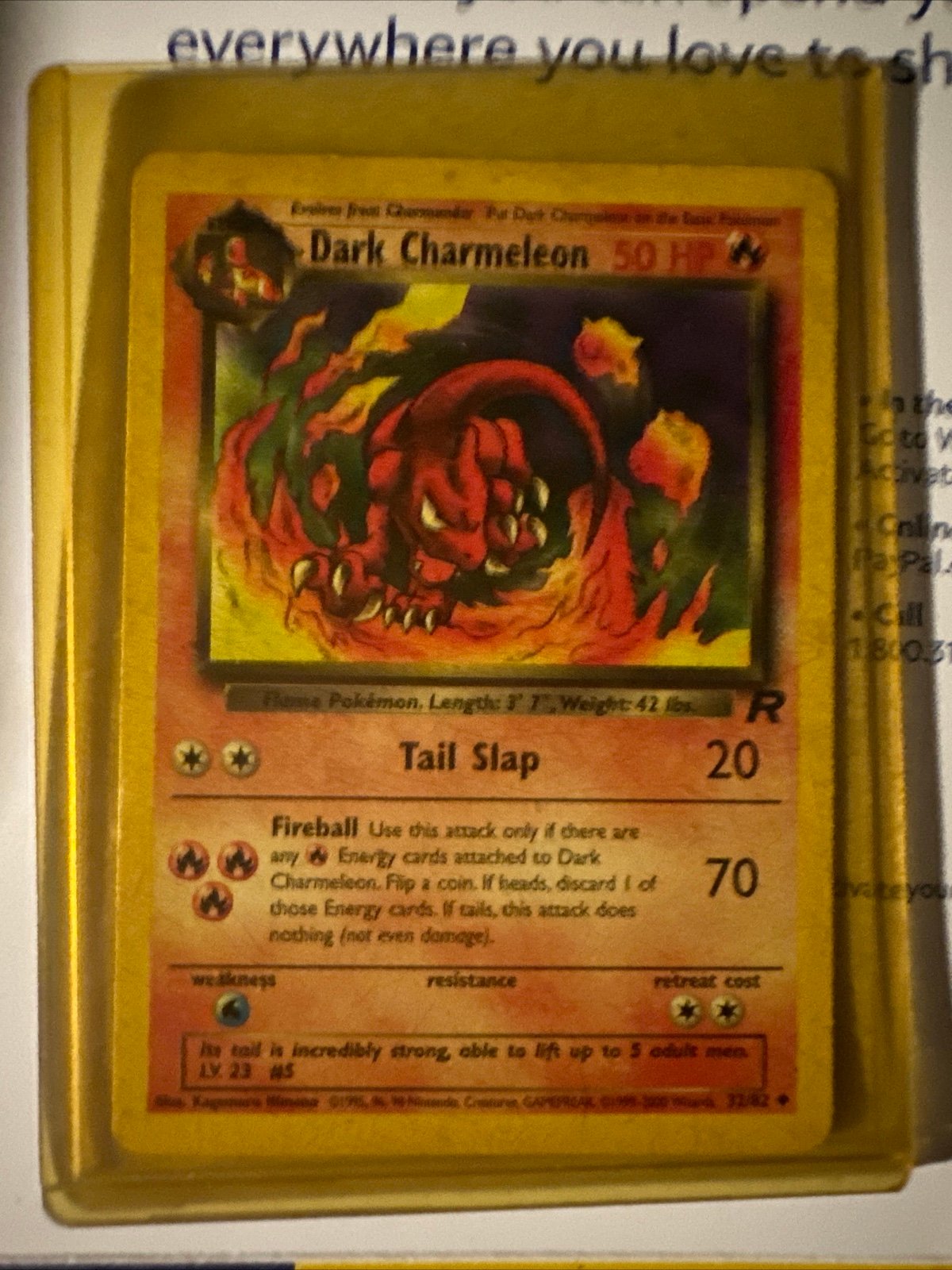 Pokemon Dark Charmeleon W Stamped Promo
