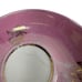 Antique Germany Pink Molded Lusterware Cups & Saucers Ornate Star Set o6 Vintage