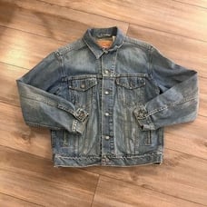 Levi Light Wash Blue Jean Denim Jacket Men Medium