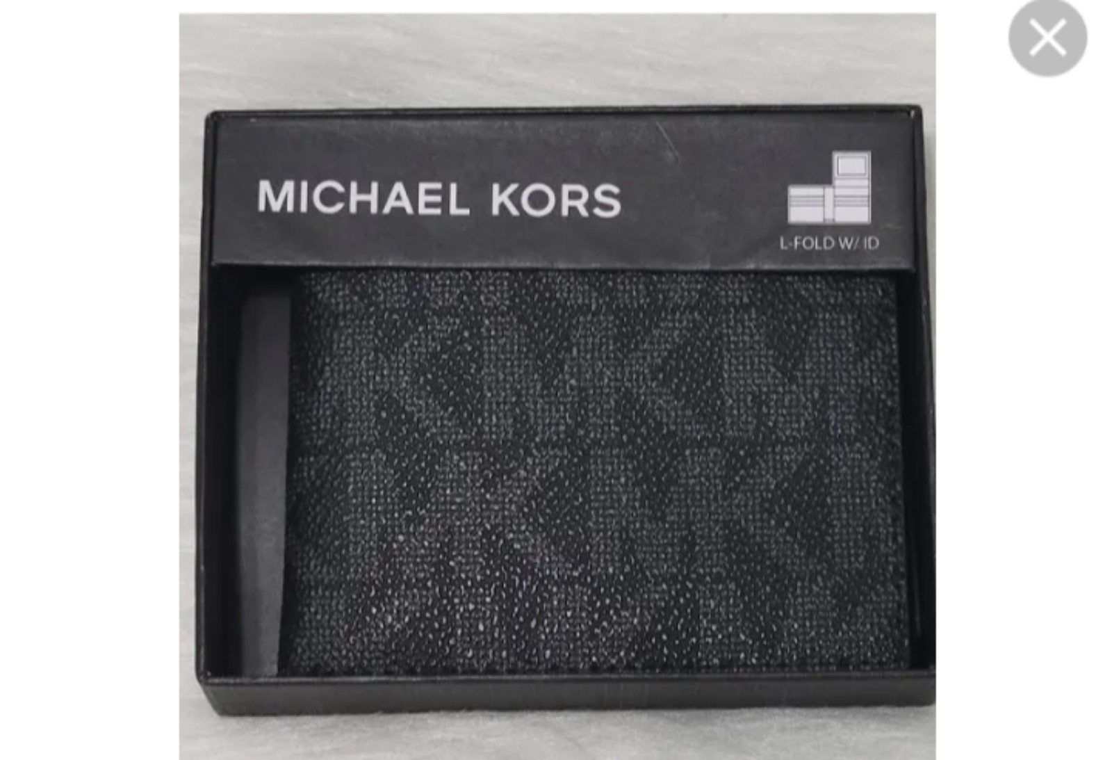 Michael kors men's black bifold wallet