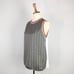 Caractere Black white red geometric lotus flower print tank top Size Small