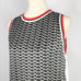 Caractere Black white red geometric lotus flower print tank top Size Small