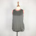 Caractere Black white red geometric lotus flower print tank top Size Small