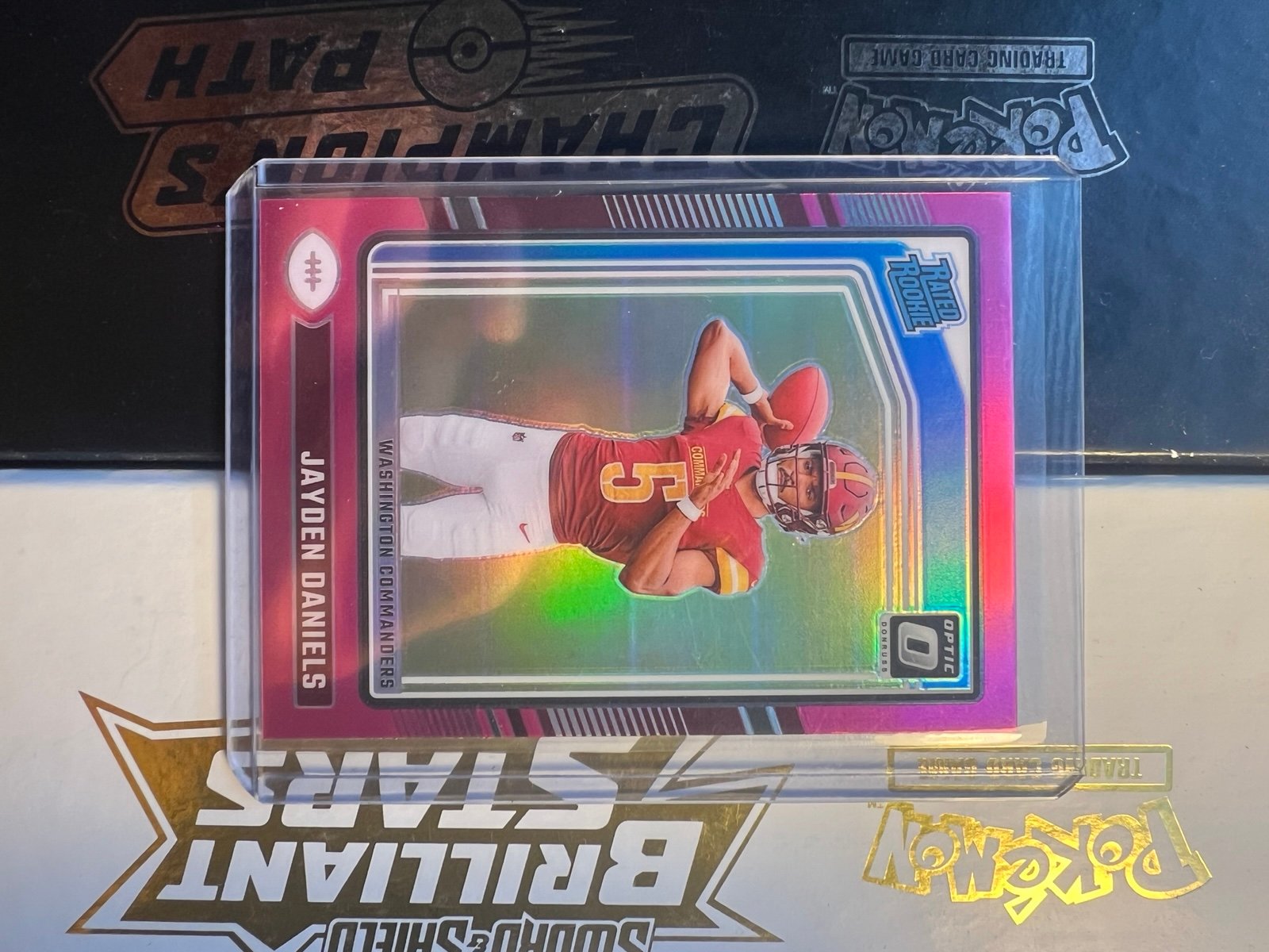 2024 Panini Donruss Optic Jayden Daniels #248 Rated Rookie Pink Prizm RC