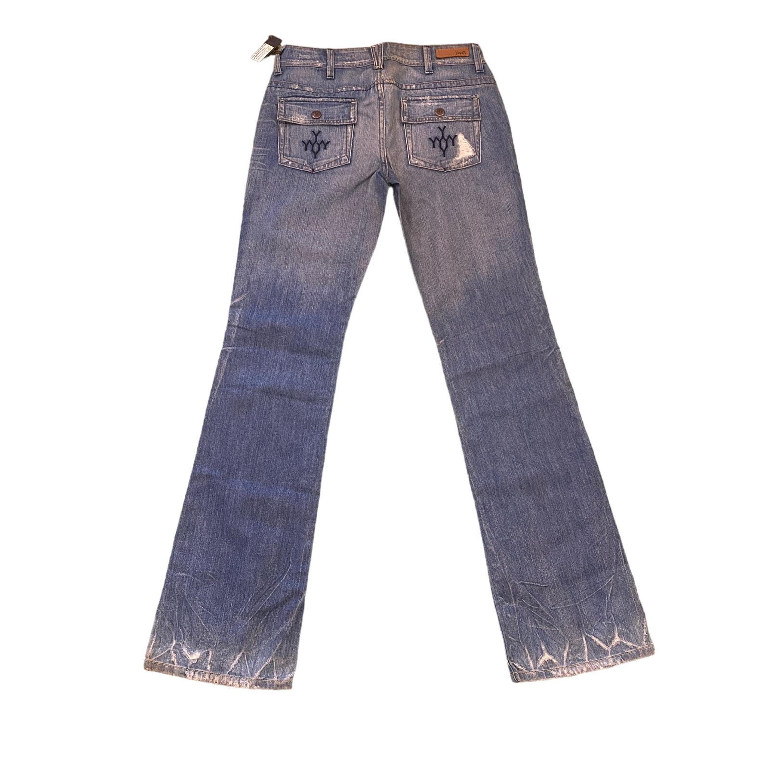 NWT Yanuk Worker Boyfriend Old School Boot Y2K Jeans Women's 28