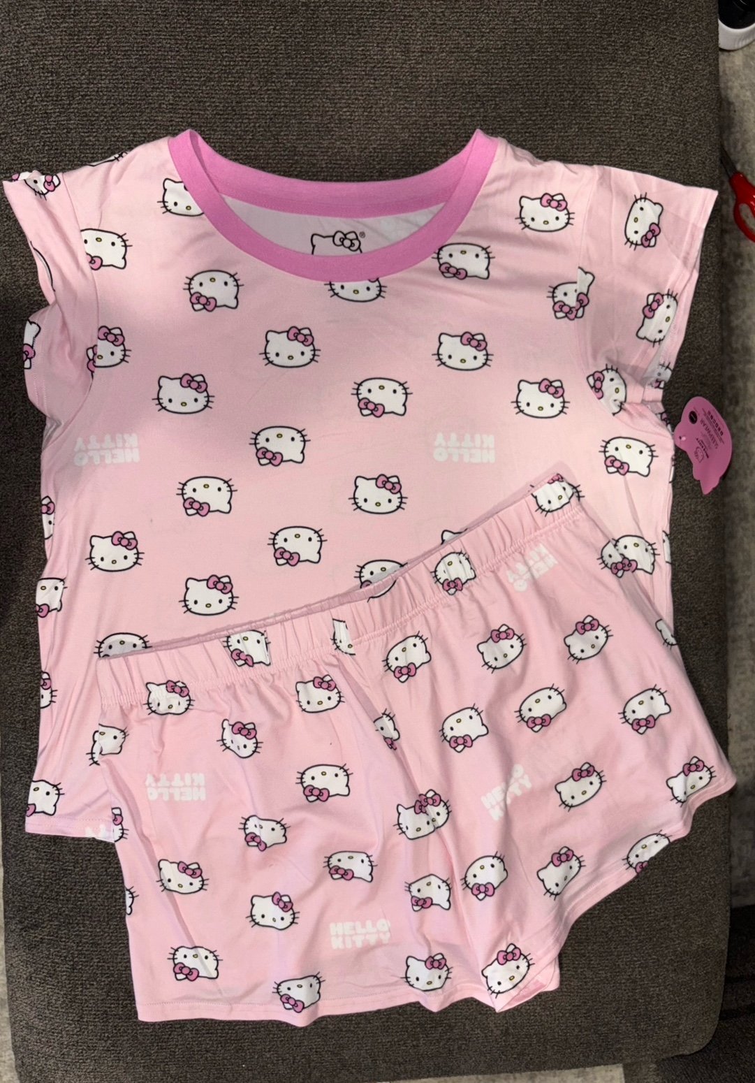 Sanrio Hello Kitty Pink Pajama Shorts Set