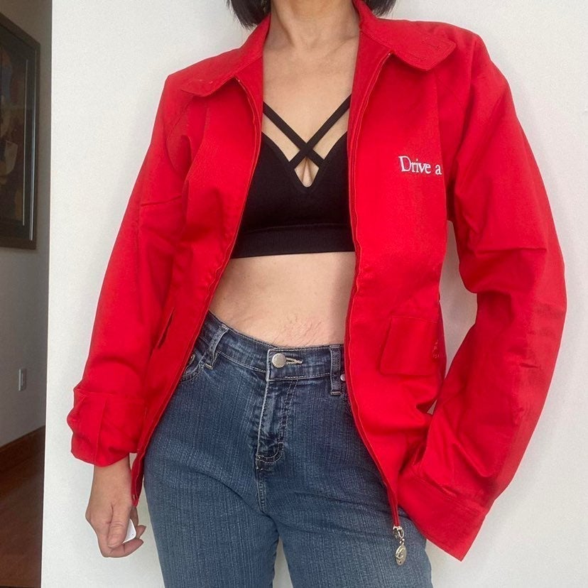 NWT rare vintage 80’s Sony’s red bomber jacket!