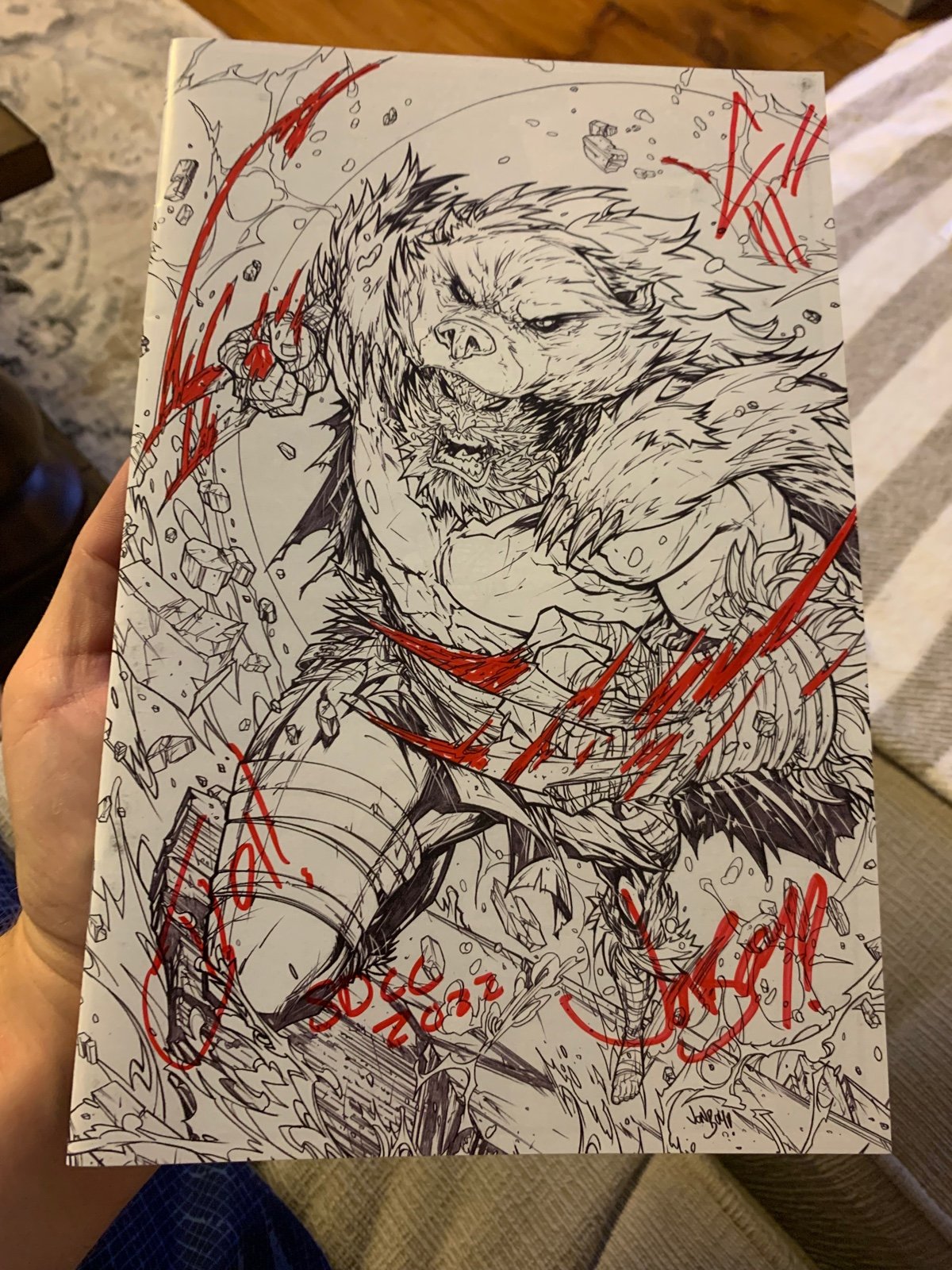 The Sav SDCC Whatnot exclusive signed by Comic Tom, Javon Jordan, Jon Boy
