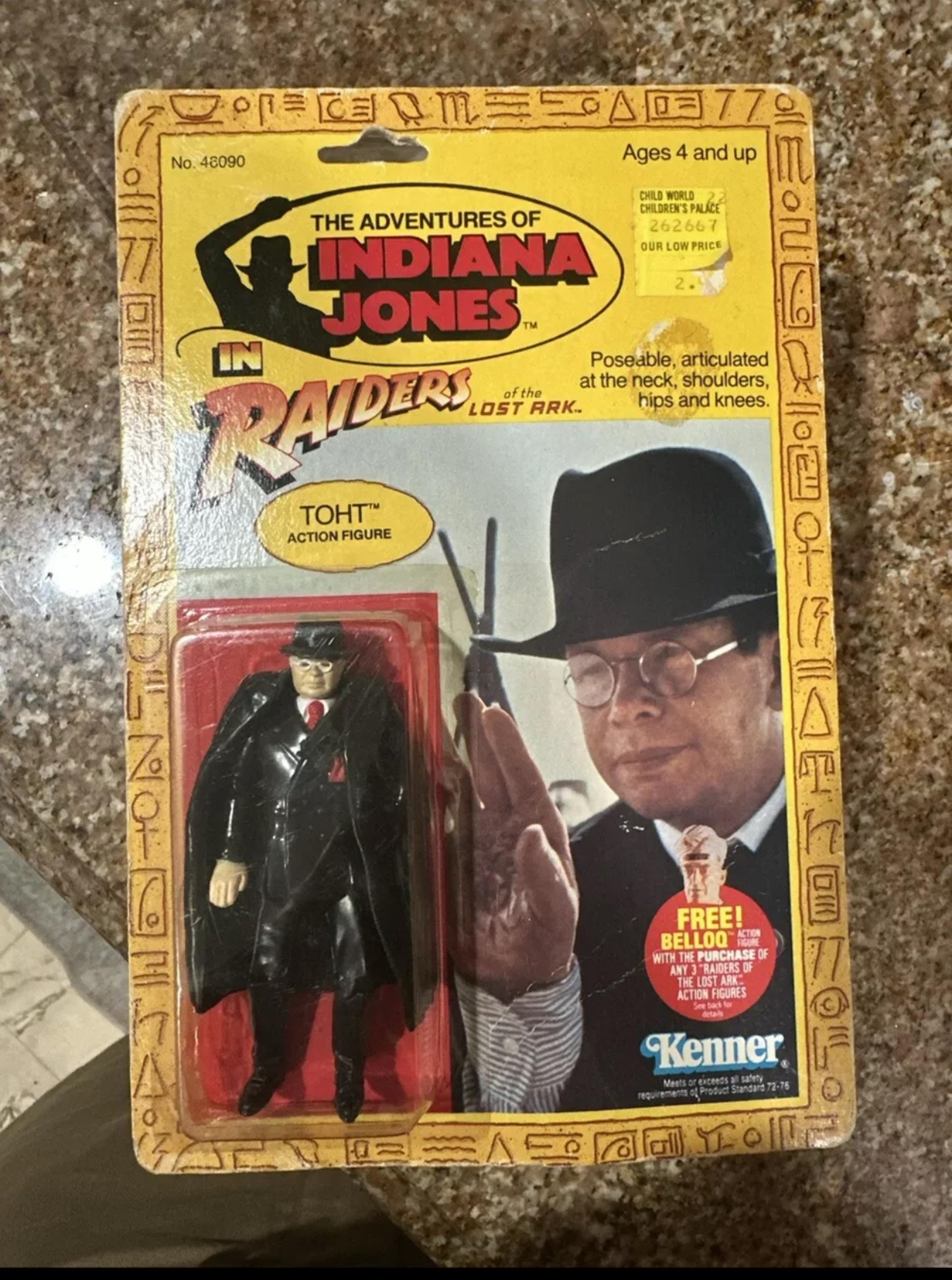 Indiana Jones - Carded TOHT Action Figure (1982) by ! - Kenner