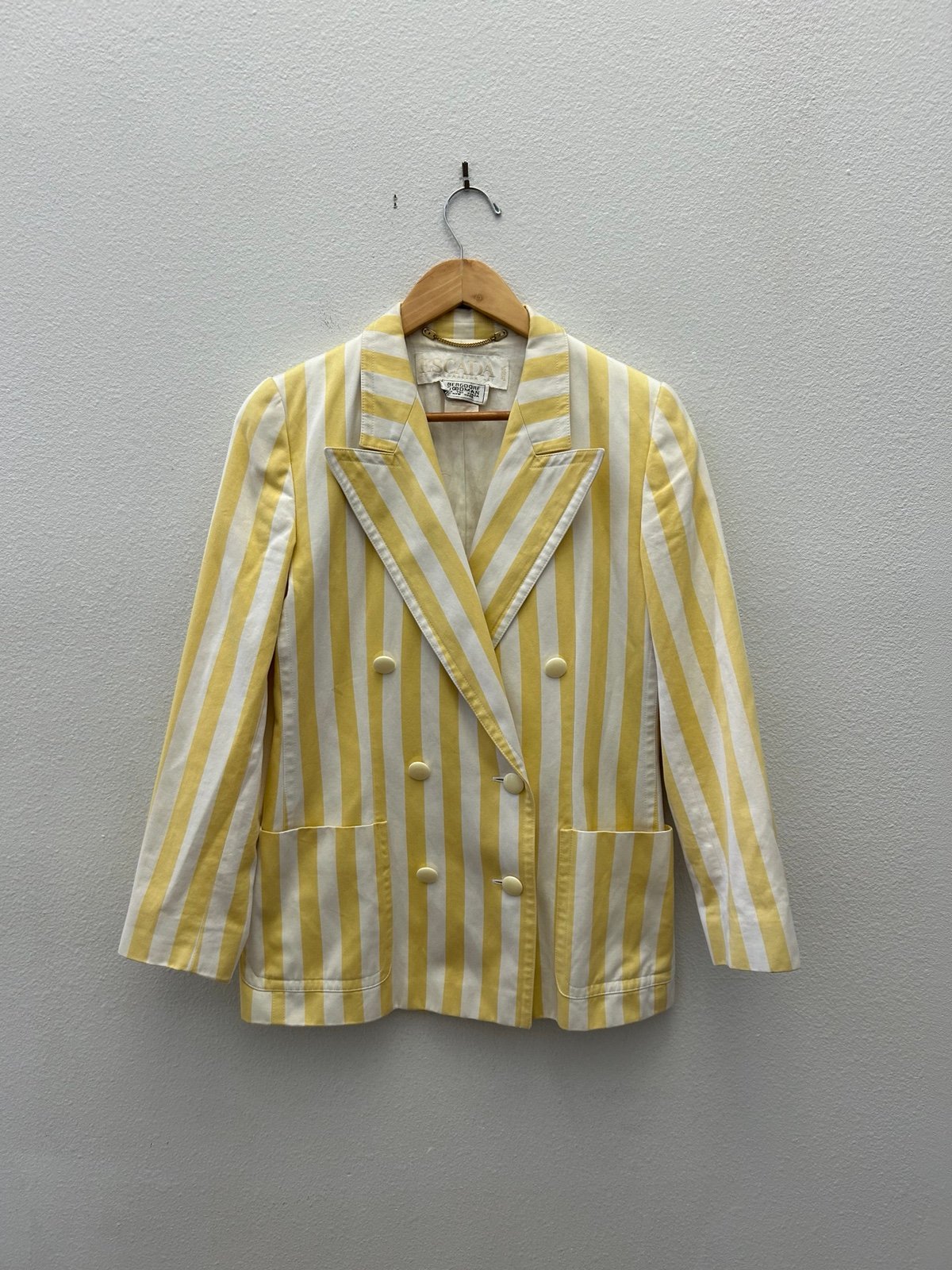 Vintage 80s escada striped blazer