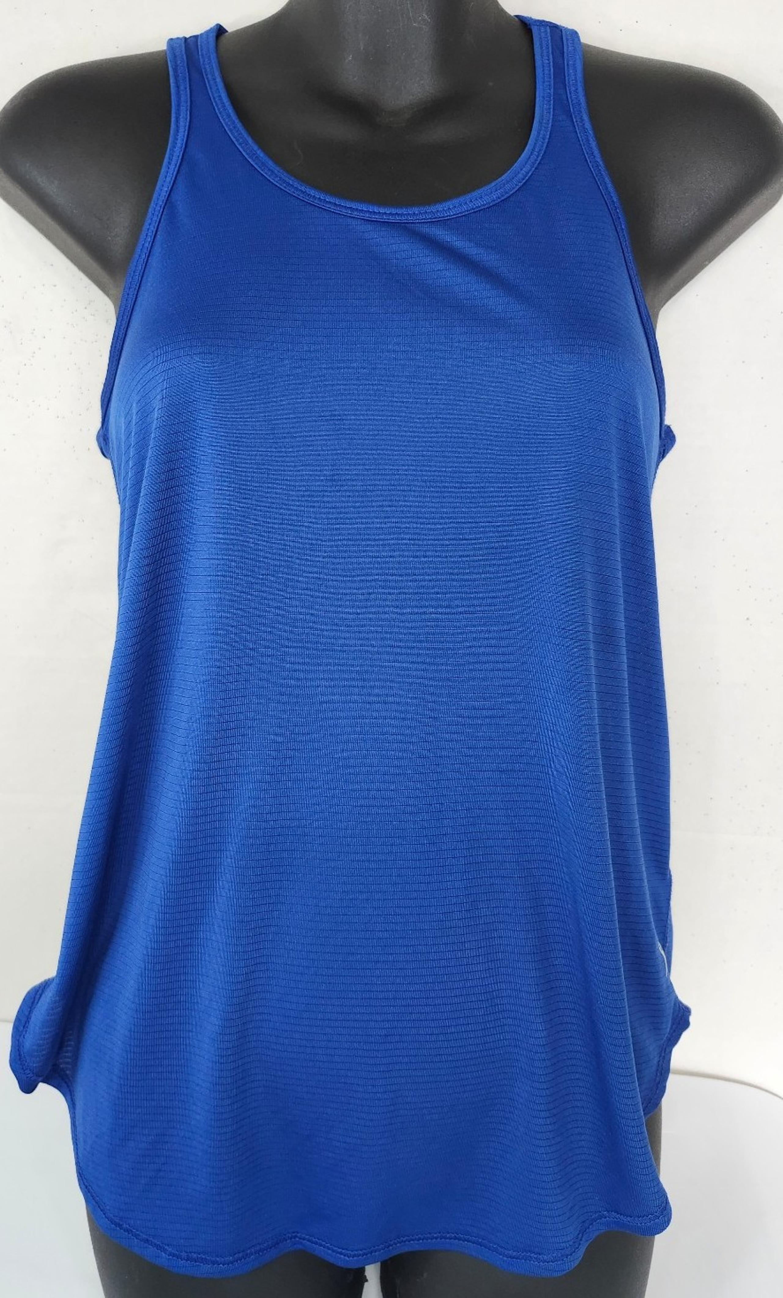 Danskin Now Blue Running Athletic Racerback Tank Top Womens Small (PP)