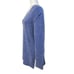MAGASCHONI Small Oversized Alpaca Wool Blend Blue V-neck Sweater