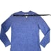 MAGASCHONI Small Oversized Alpaca Wool Blend Blue V-neck Sweater