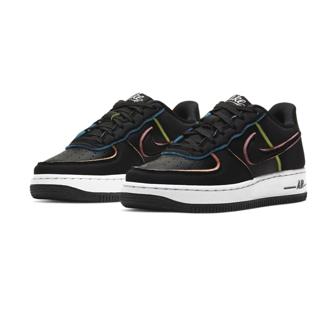 Size 7Y (GS) - Nike Air Force 1 LV8 Low Outline Big Kids Shoes CD7406 001