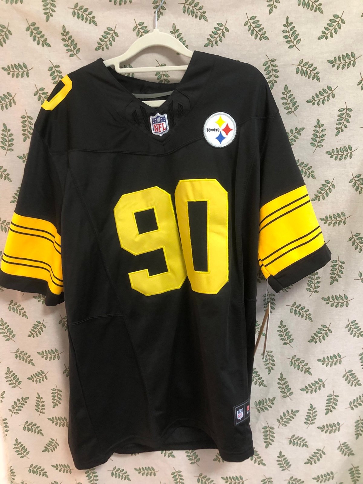NFL PittsbuNFL Pittsburgh Steelers Color Rush Limited Jersey T.J. Watt Black #90