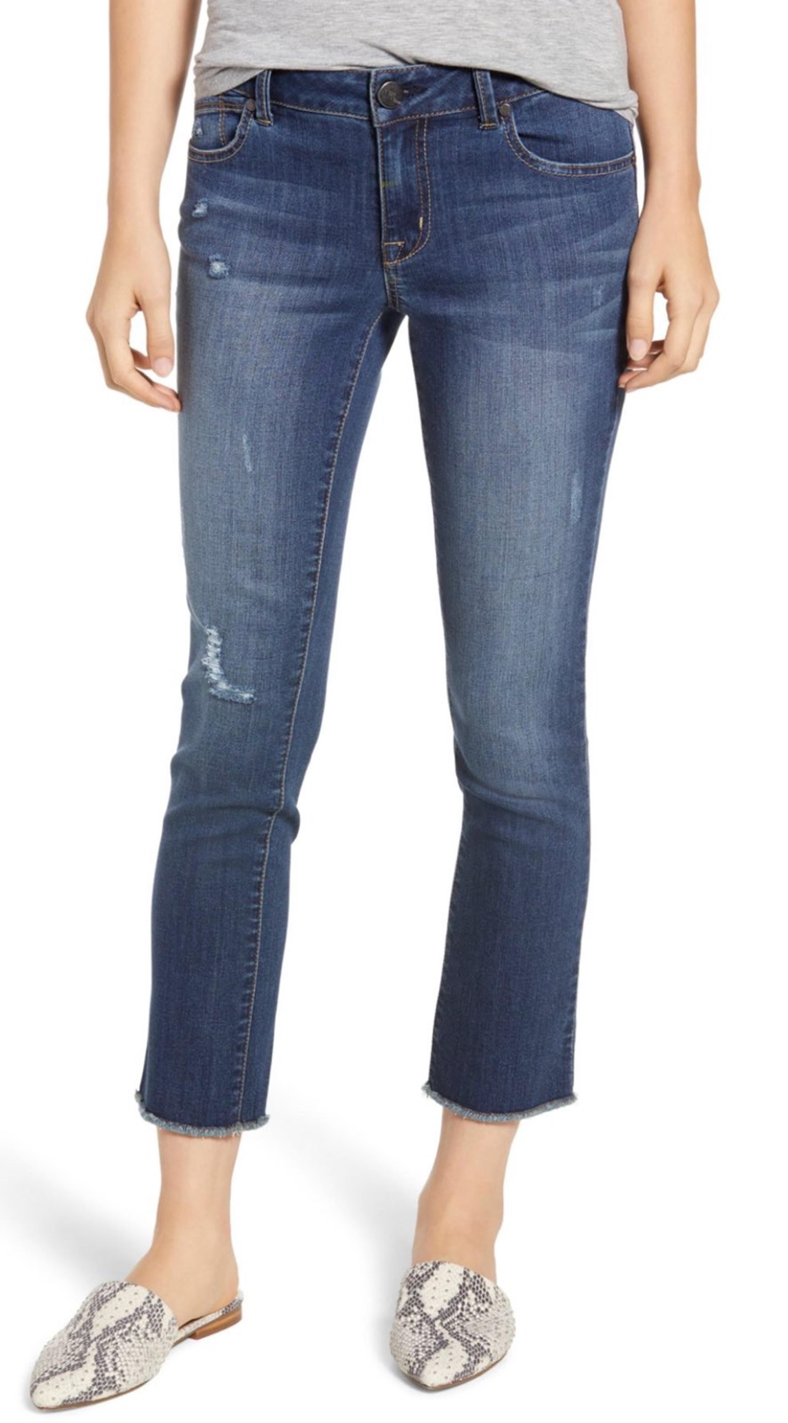 High Rise Crop Straight - 1822 Denim