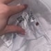 Guess white distressed shorts (size 30)