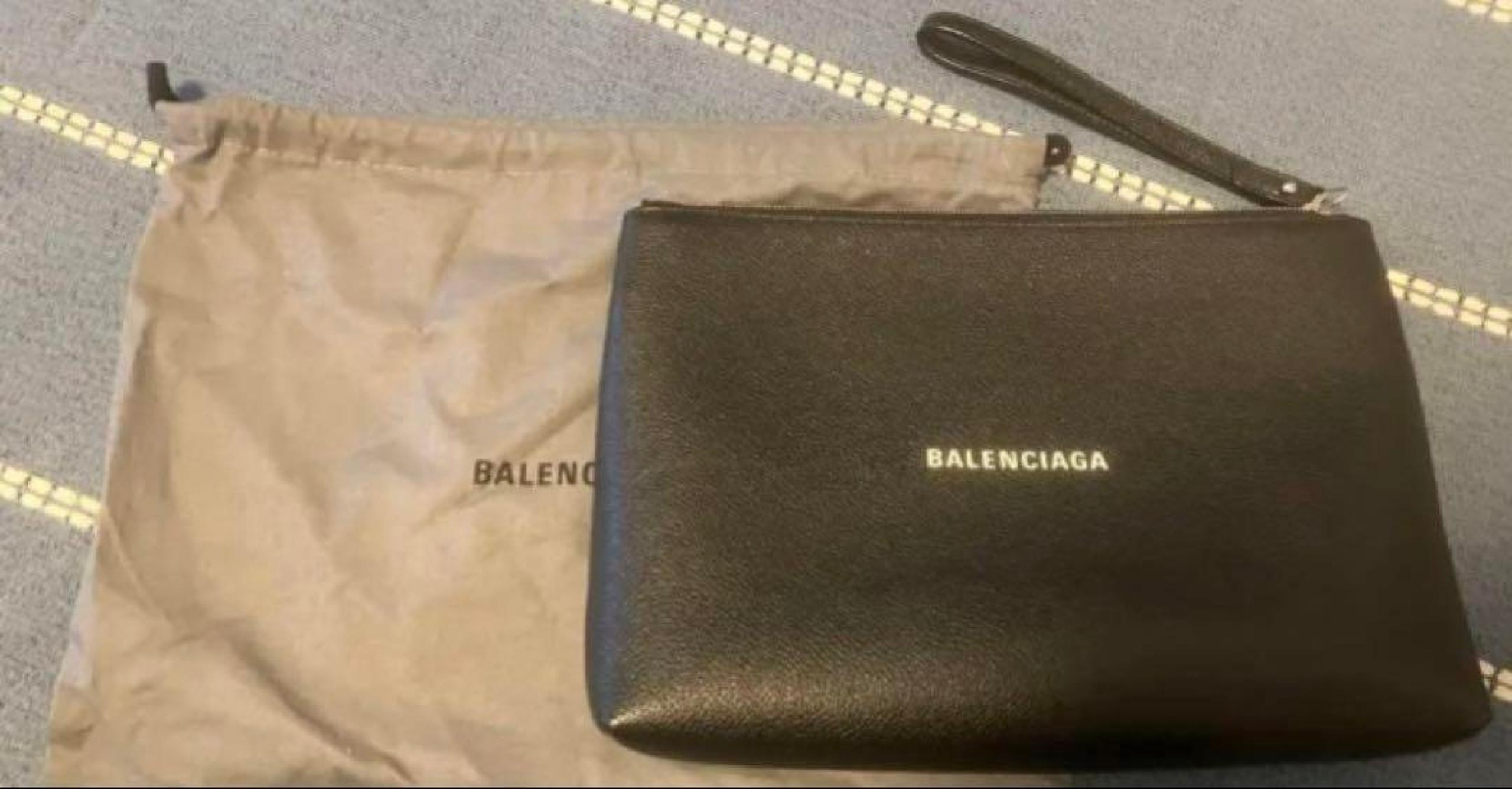 BALENCIAGA Black Clutch Bag