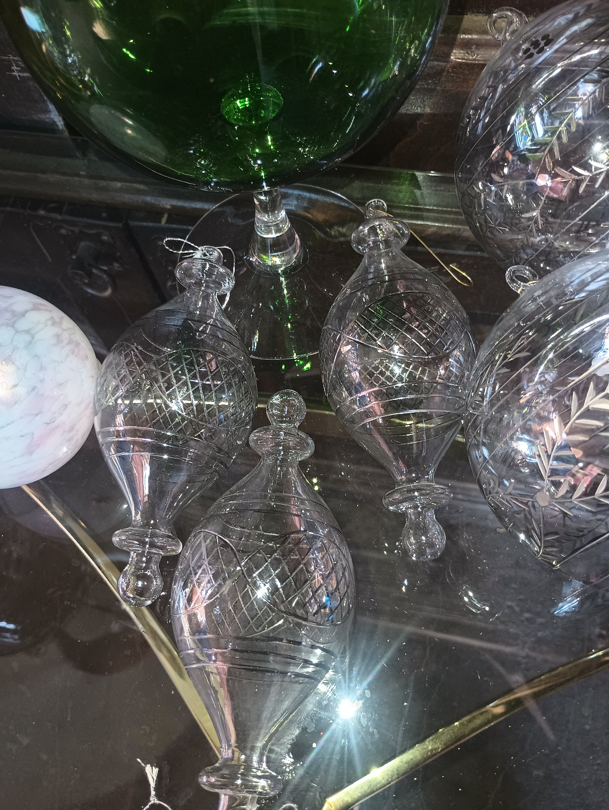 vintage glass christmas ornaments