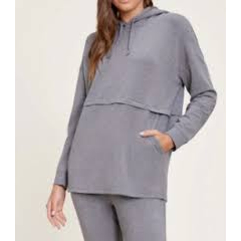Barefoot Dreams Malibu Brushed Luxe Lounge Anorak Sweatshirt XS