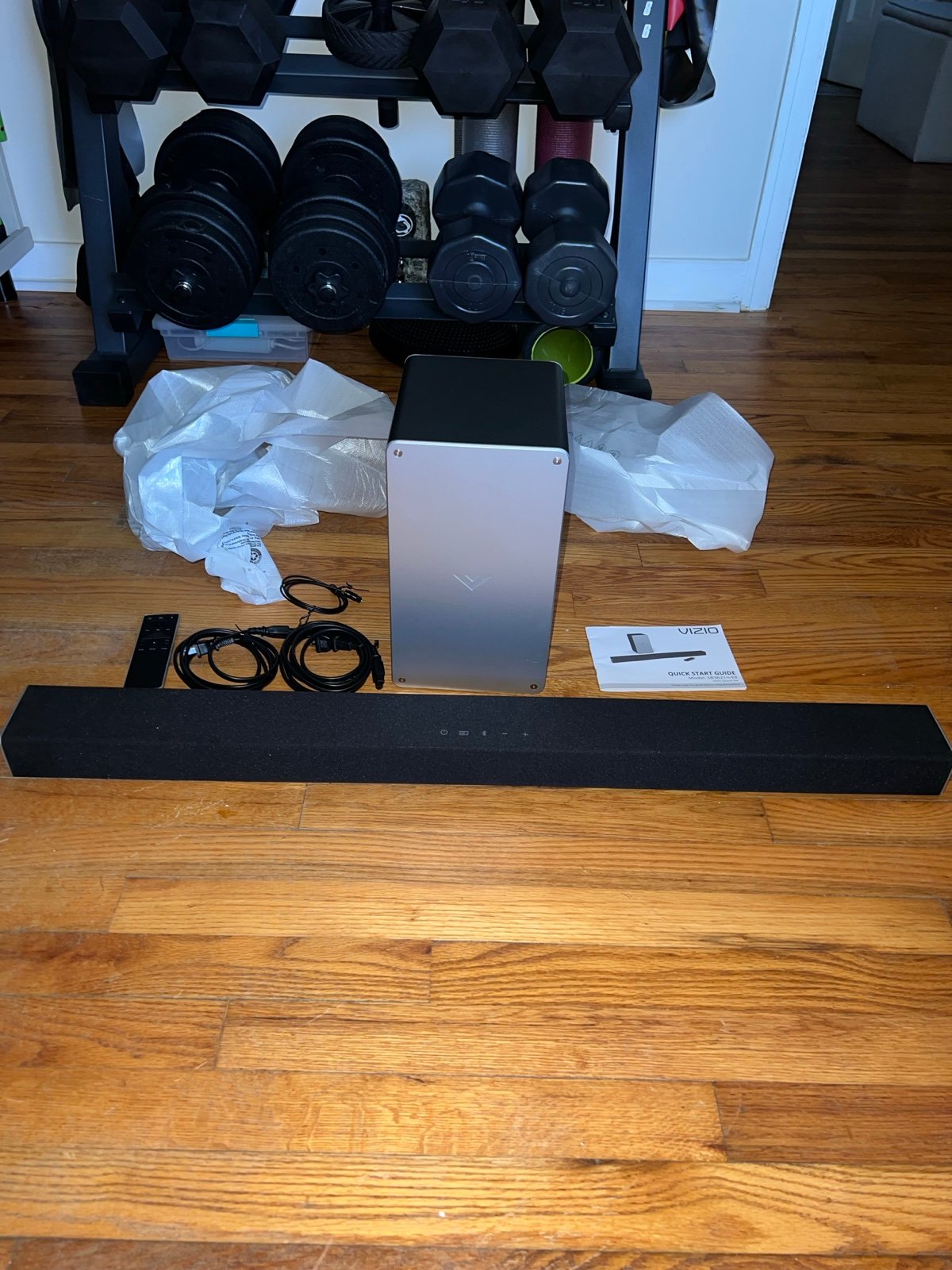 Vizio 2.1 soundbar and subwoofer