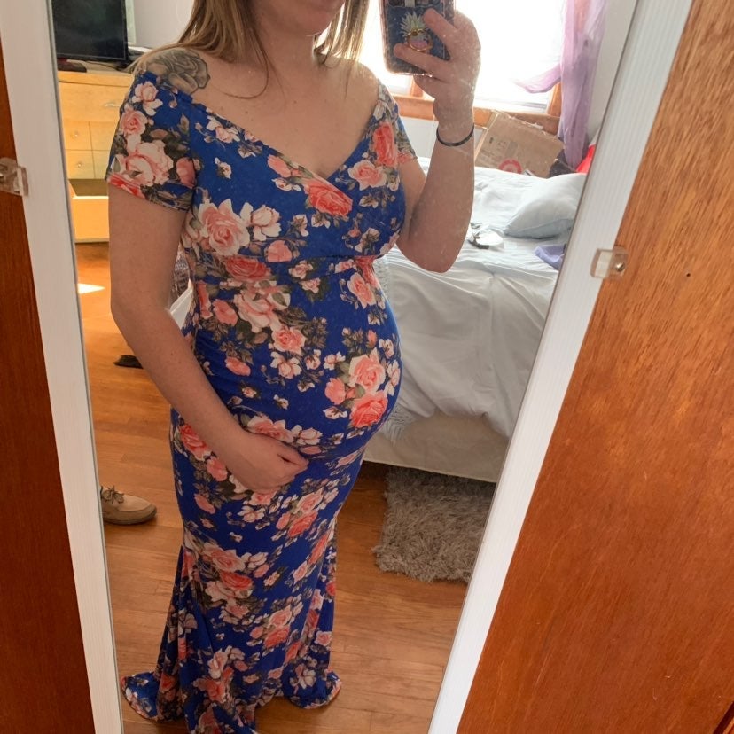 Pink blush Maternity Dress