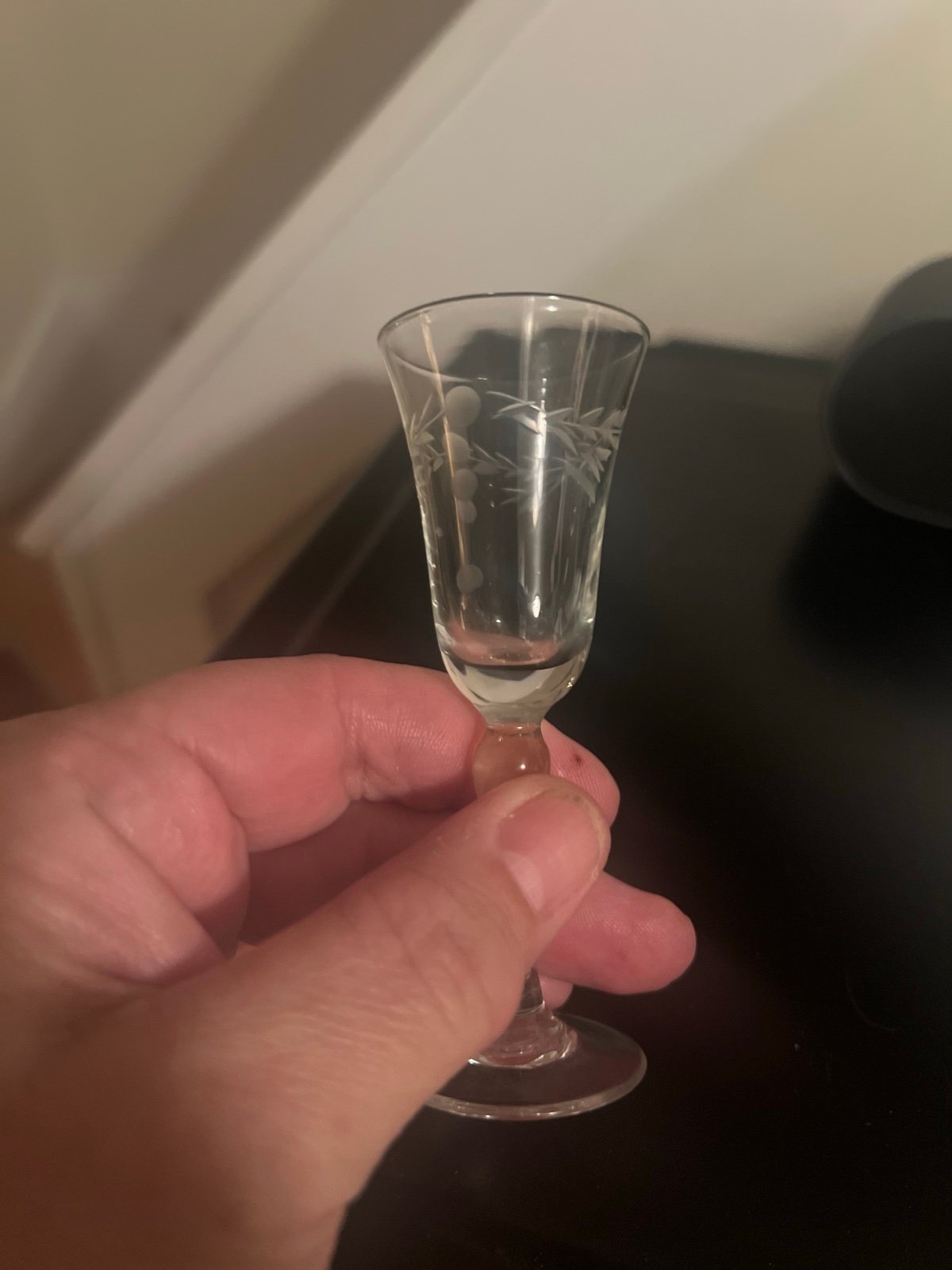 Cordial glasses set of 4- wheat