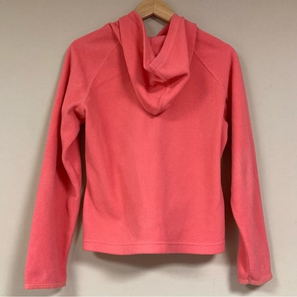 Fleece Jacket Women’s Medium 8-10 Pink Peach Full Zip Sweater Athletic Warm Fa