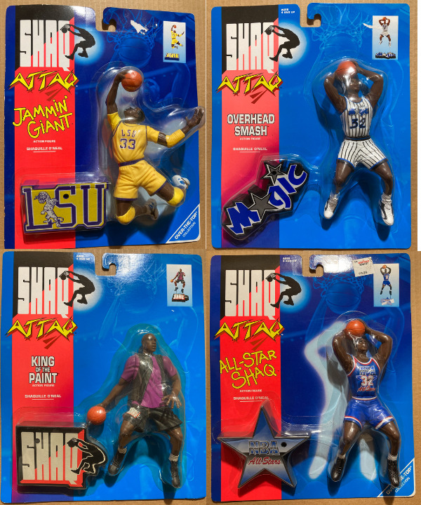 Kenner Shaq Attack NBA Figures Full Set