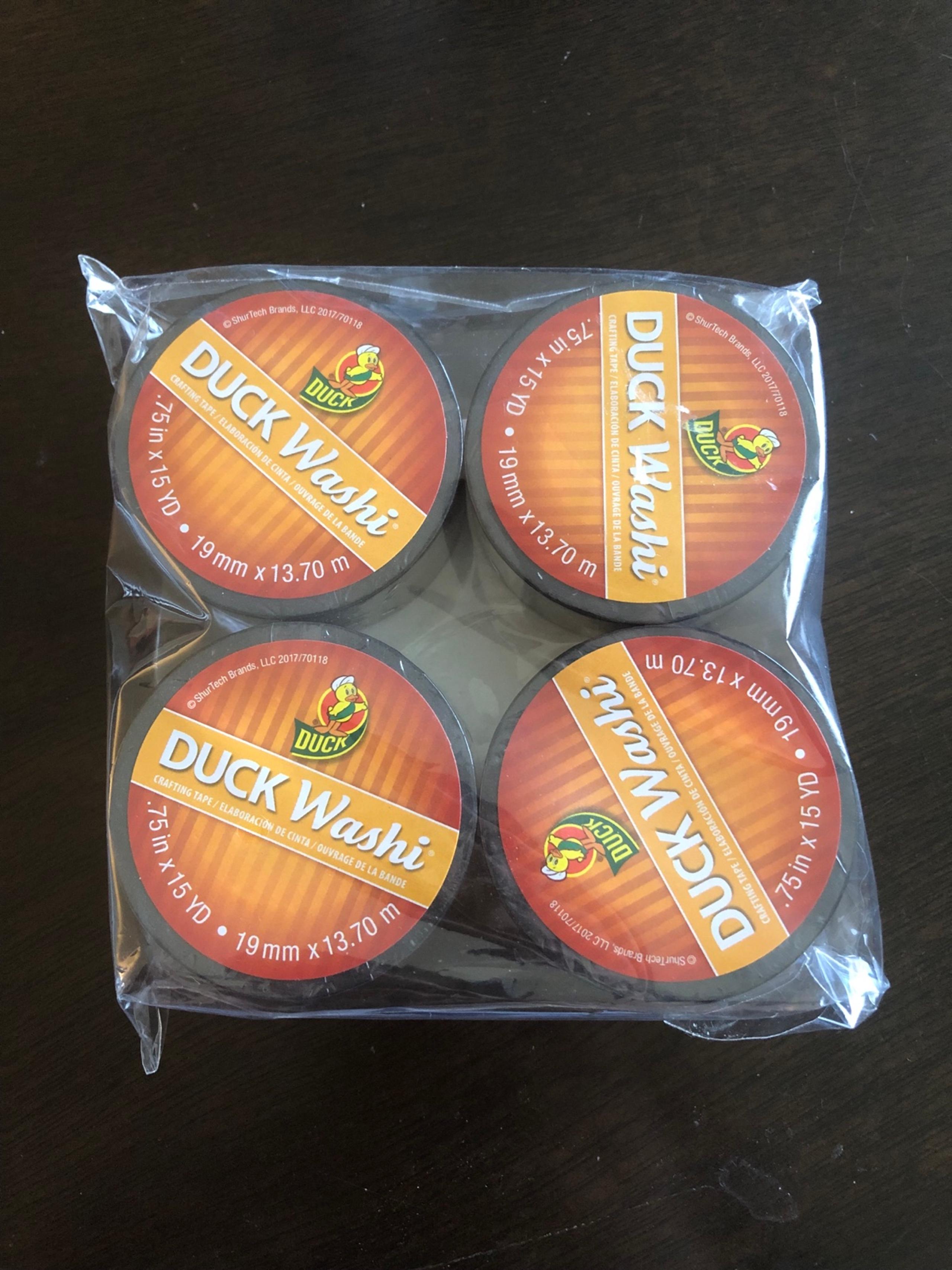 Duck Washi Tape 4pc (Black)