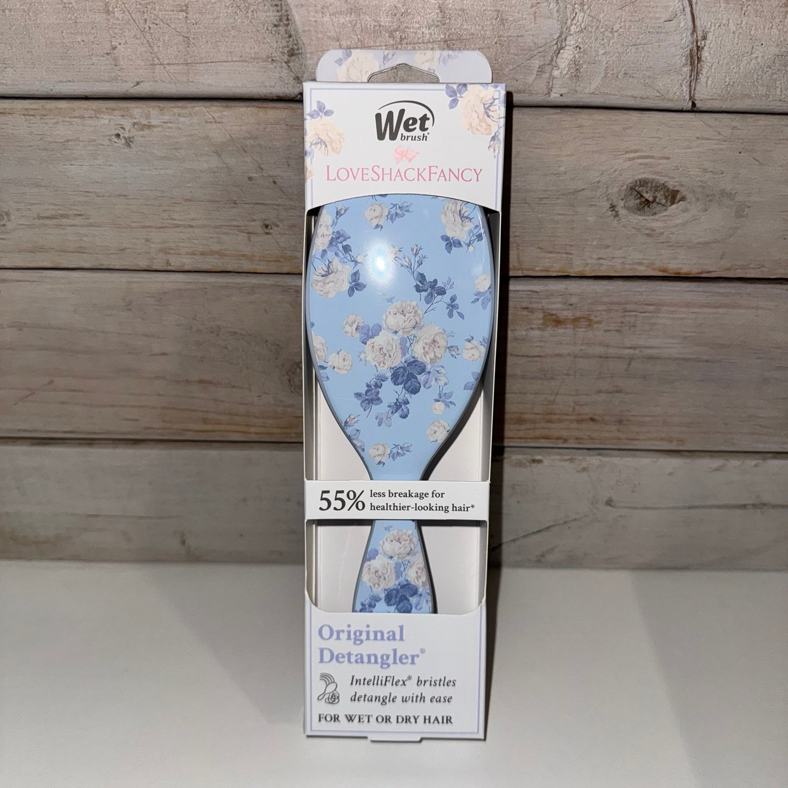 LoveShackFancy x Wet Brush Original Detangler Hair Brush Everblooming Rosettes