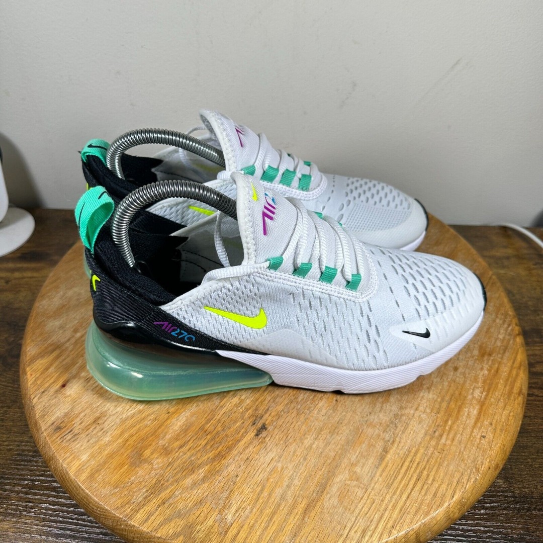 Nike Air Max 270 White Laser Blue Women's Size 7.5 Shoes DX3347-100