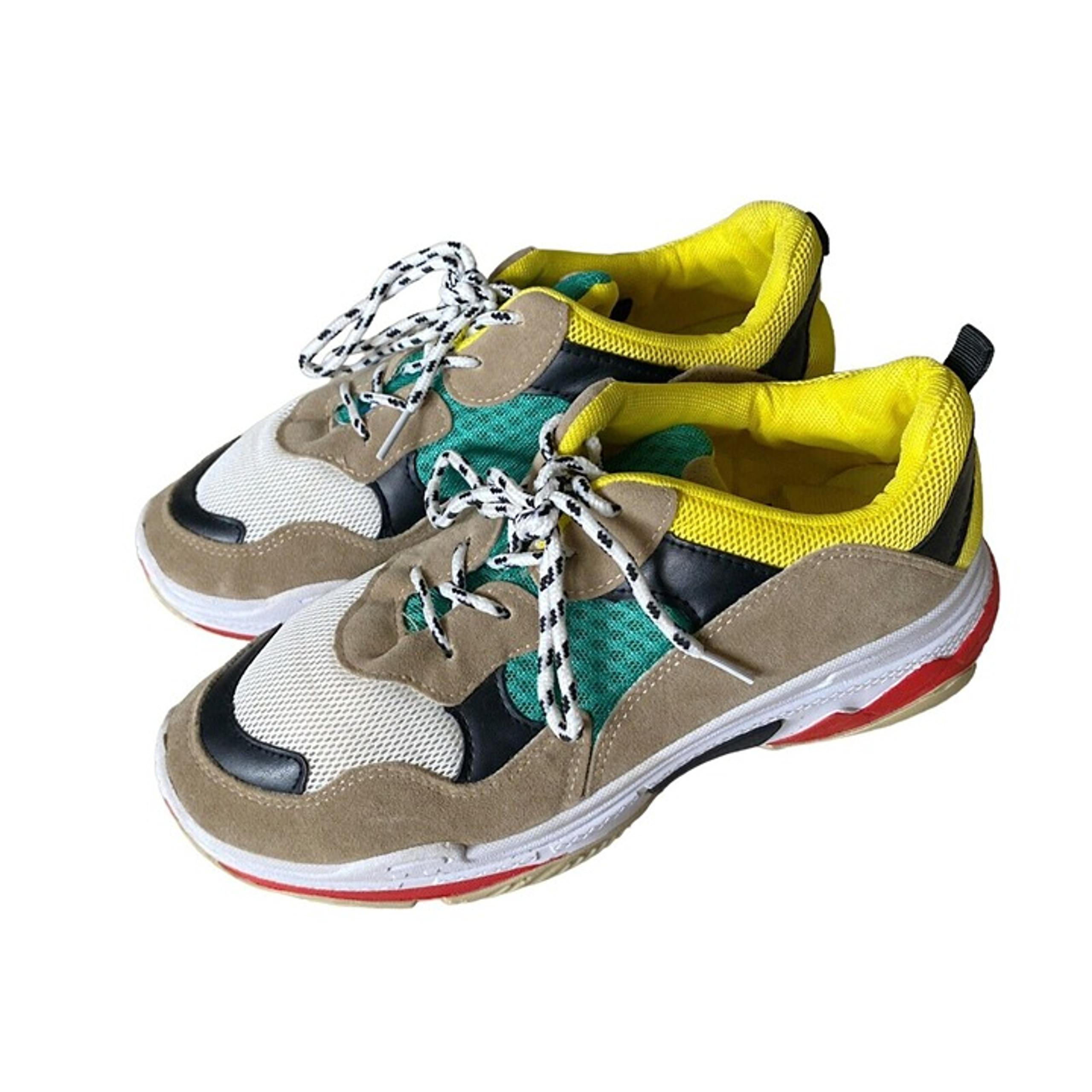 FOREVER Womens Size 9 Color Block Chunky Dad Fashion Shoes Sneakers