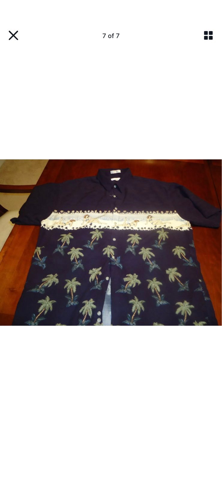 Mens Pierre Cardin Hawaiian Shirt XL