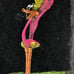 Vintage MCM Looney Tunes Road Runner Black Velvet Painting, Mexico
