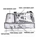 Headlights Compatible with 92-96 Bronco/92-96 Ford F150 F250 F350 Super Duty(In