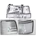 Headlights Compatible with 92-96 Bronco/92-96 Ford F150 F250 F350 Super Duty(In