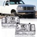 Headlights Compatible with 92-96 Bronco/92-96 Ford F150 F250 F350 Super Duty(In