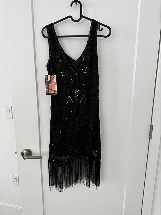 Flapper dress Black - Size 4 To 6